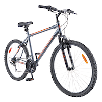 Vélo de montagne semi-rigide Supercycle Nitro XT, roue de 26 po, gris/orange Front_Three_Fourths_Angled_Right