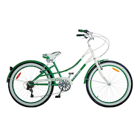 Vélo de promenade Everyday Shine, jeunes, blanc/vert, 24 po Side_Right