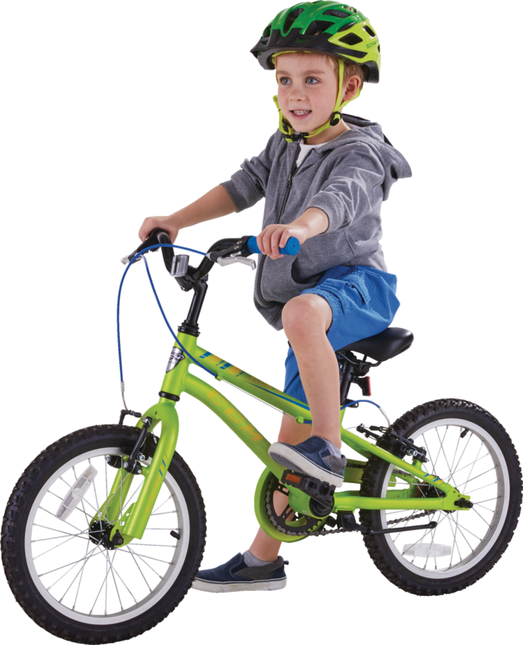 V lo CCM Flow enfant 16 po vert lime