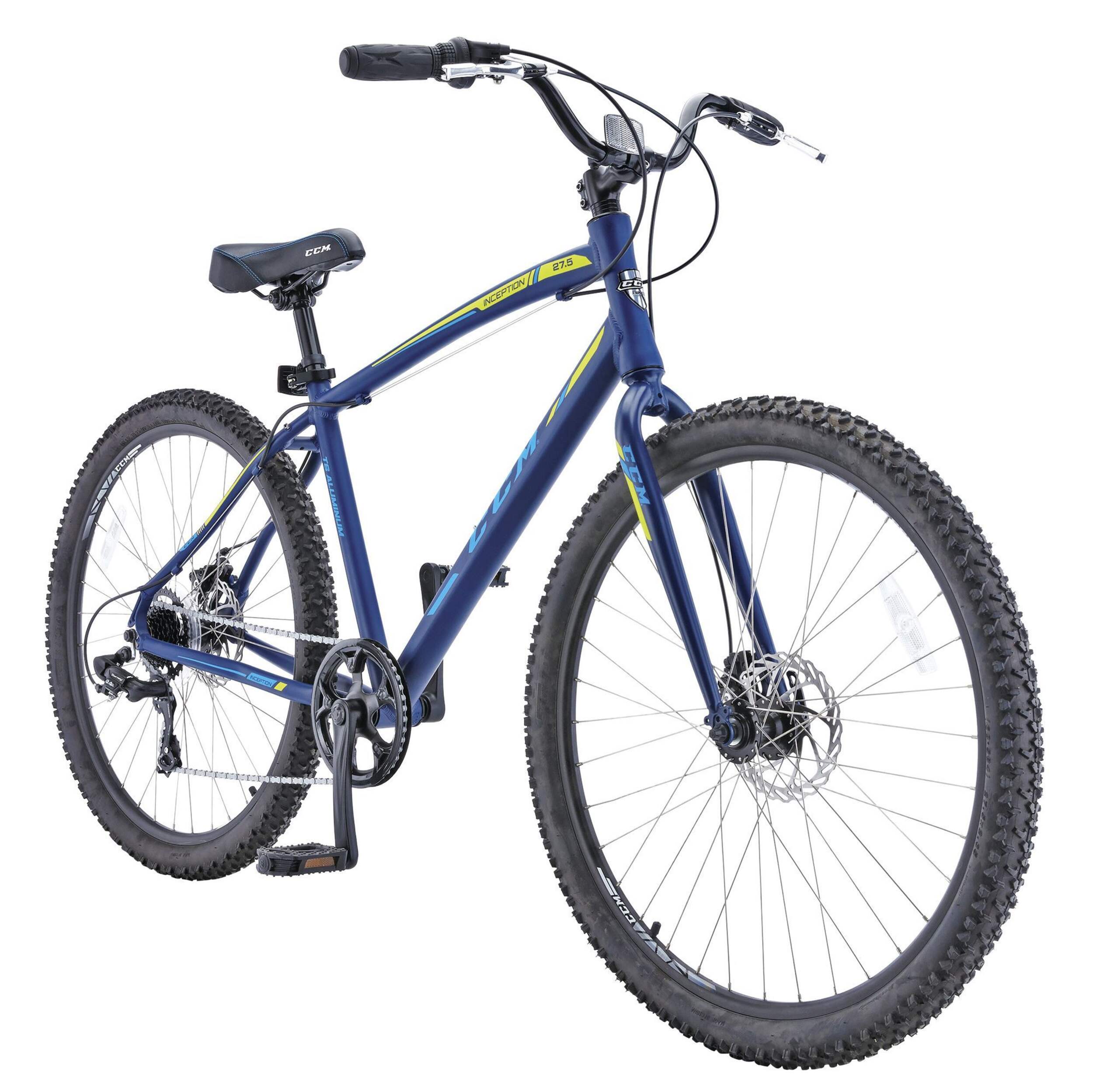 CCM Inception Men's Hybrid Bike, 27.5-in Front_Three_Fourths_Angled_Right