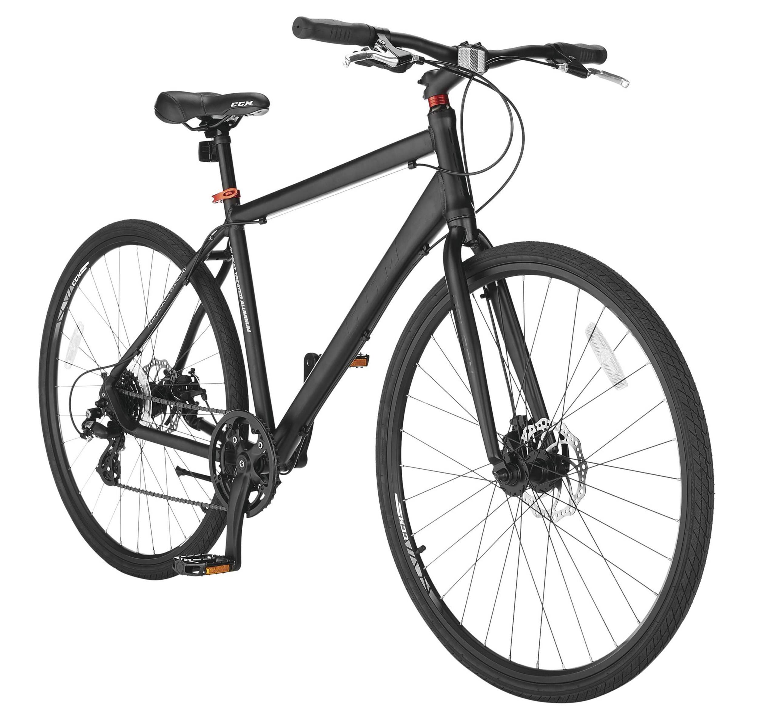CCM Delson Men's Hybrid Bike, 700C Front_Three_Fourths_Angled_Right