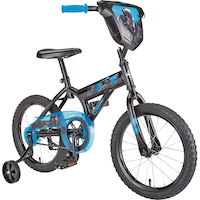 Vélo Marvel Black Panther, enfants, roue de 16 po, noir/bleu Front_Three_Fourths_Angled_Right