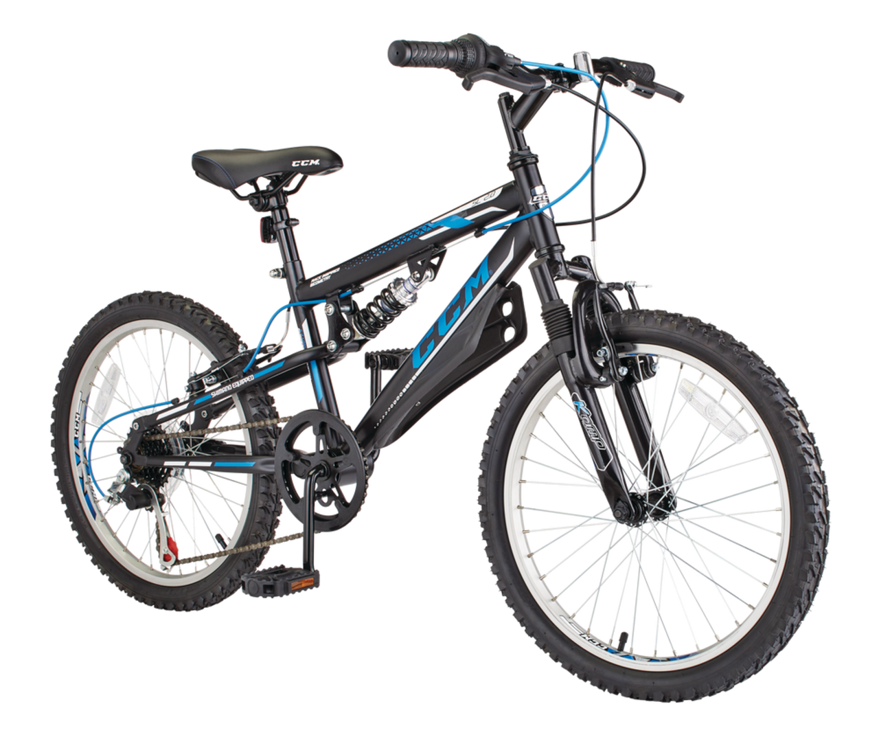 Kids dual shop suspension mountain bike