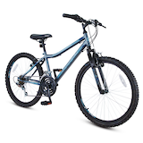 Vélo de montagne semi-rigide Supercycle Nitro 24 XT, jeunes, roue de 24 po, bleu Front_Three_Fourths_Angled_Right
