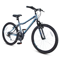 Supercycle Nitro 24 XT Youth Hardtail Mountain Bike, 24-in Wheel, Blue Front_Three_Fourths_Angled_Right