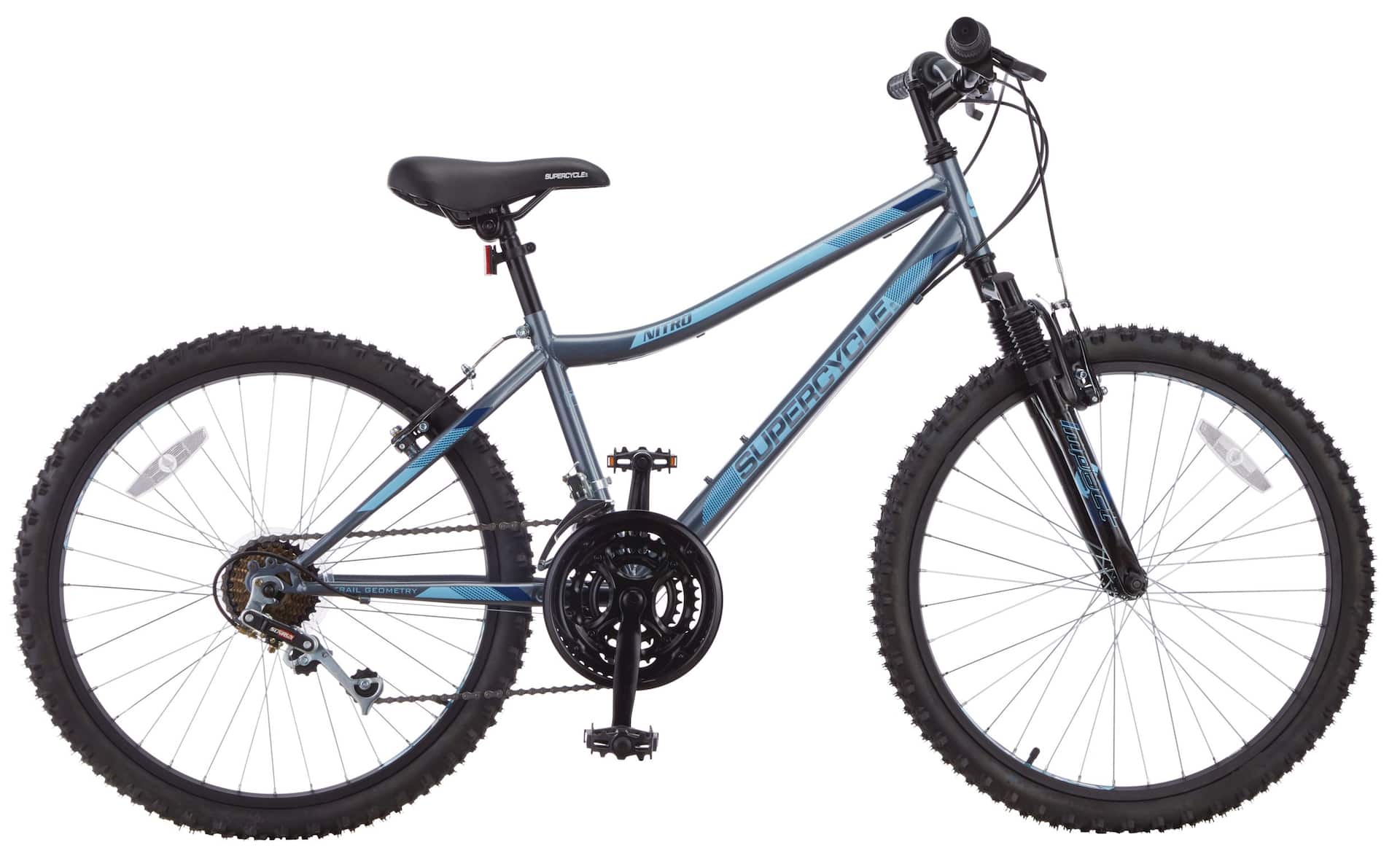 Supercycle Nitro 24 XT Youth Hardtail Mountain Bike 24 in Blue Canadian Tire