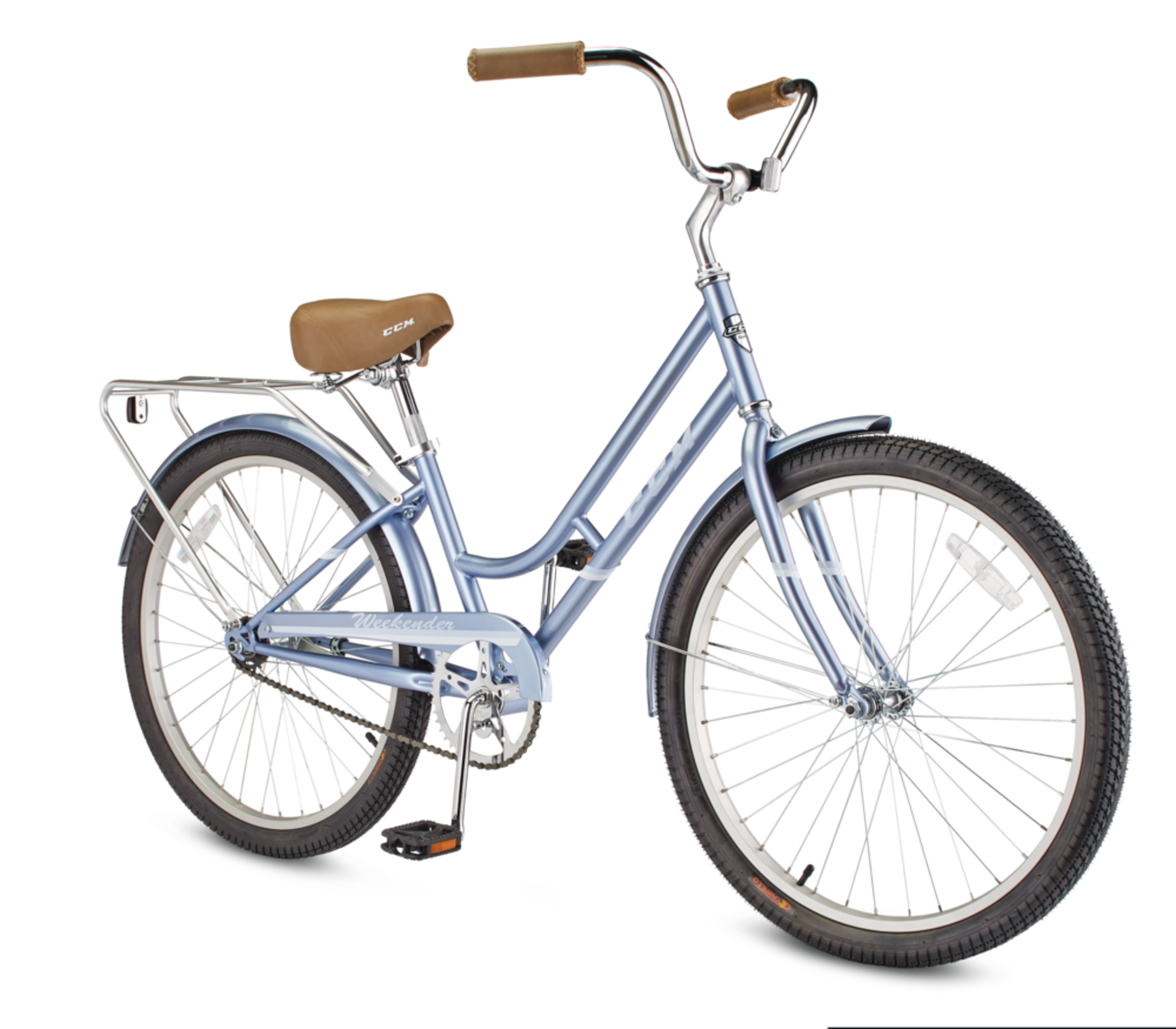 CCM Weekender Youth Cruiser Bike, Single-Speed Front_Three_Fourths_Angled_Right