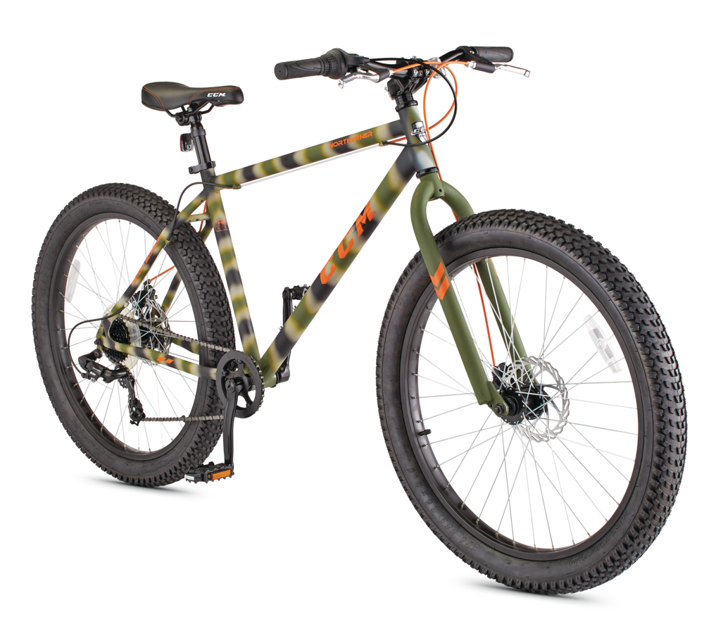 CCM Northerner Wide Tire Hardtail Mountain Bike, 26in Canadian Tire