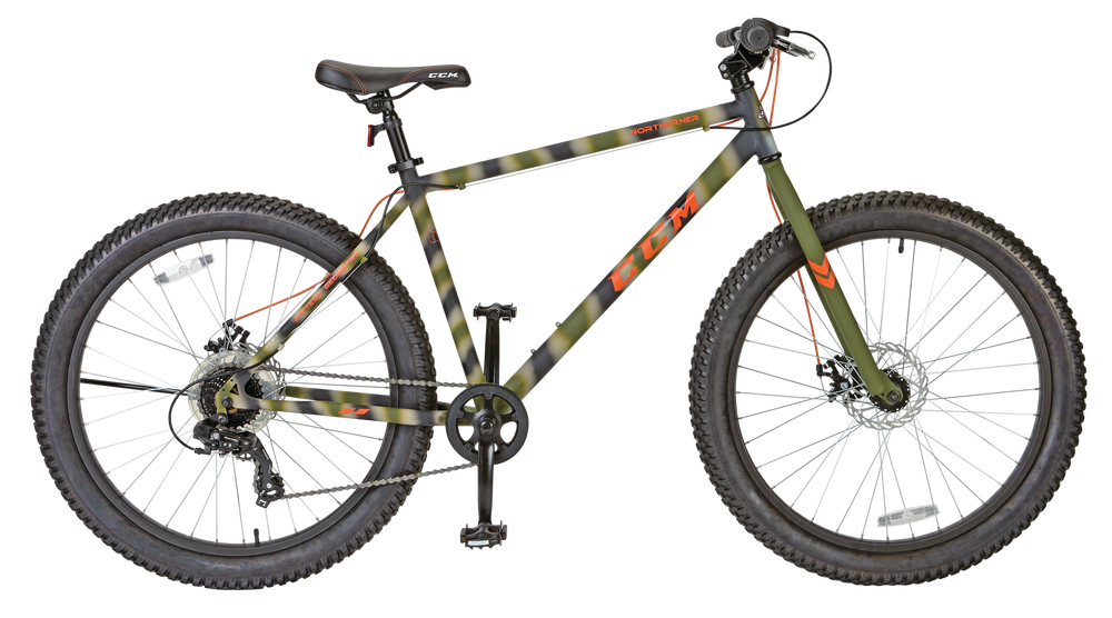 CCM Northerner Wide Tire Hardtail Mountain Bike, 26in Canadian Tire