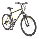 Supercycle Comp Hardtail Mountain Bike, 27.5-in Wheel, Black/Yellow Front_Three_Fourths_Angled_Right