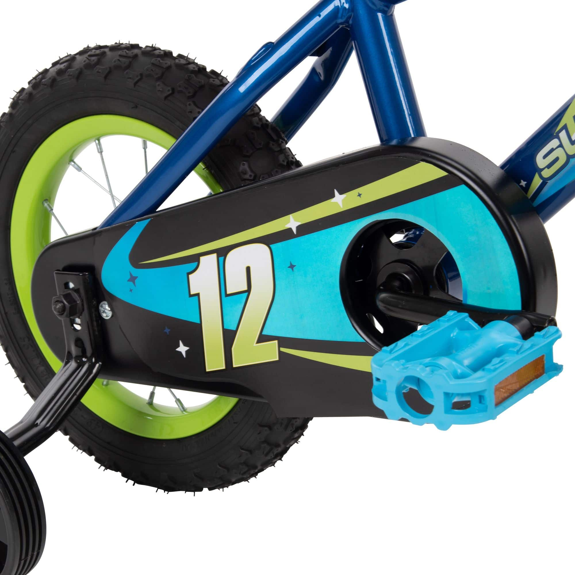 V lo Supercycle Moon Rider pour enfants 12 po bleu vert