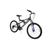 Vélo Supercycle Nitrous, double suspension, roue de 24 po, noir/violet Front_Angled_Right