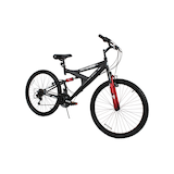 Supercycle Nitrous Dual Suspension Mountain Bike, 26-in Wheel, Black/Red Front_Three_Fourths_Angled_Right
