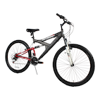 24in Hyper Boundary Trail Men's MTB Hard Tail Grey / Red