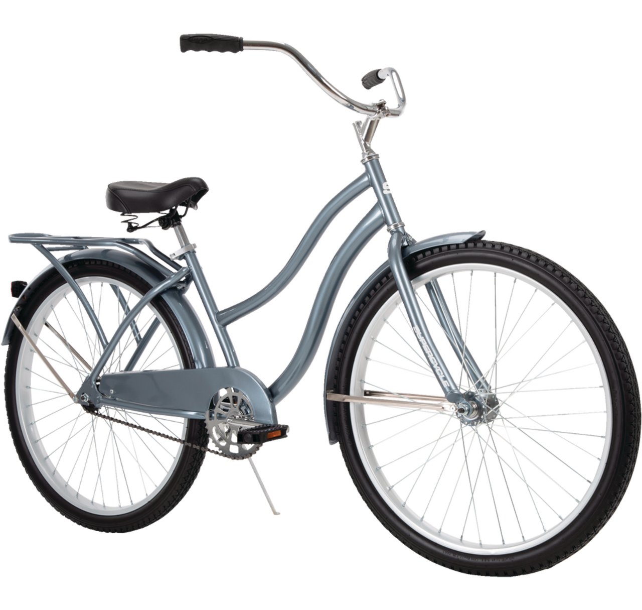 Supercycle Classic Cruiser Comfort Bike 26 In Grey