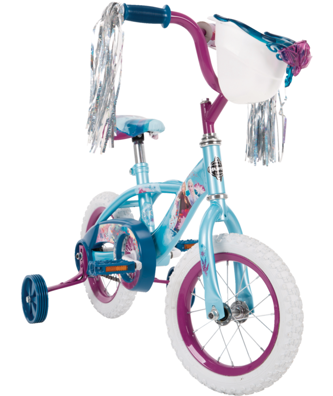 Vélo Disney La Reine des neiges pour enfants, 12 po, bleu/blanc