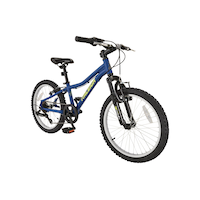 Vélo de montagne Raleigh Goat pour jeunes, suspension avant, 20 po, bleu Front_Angled_Right