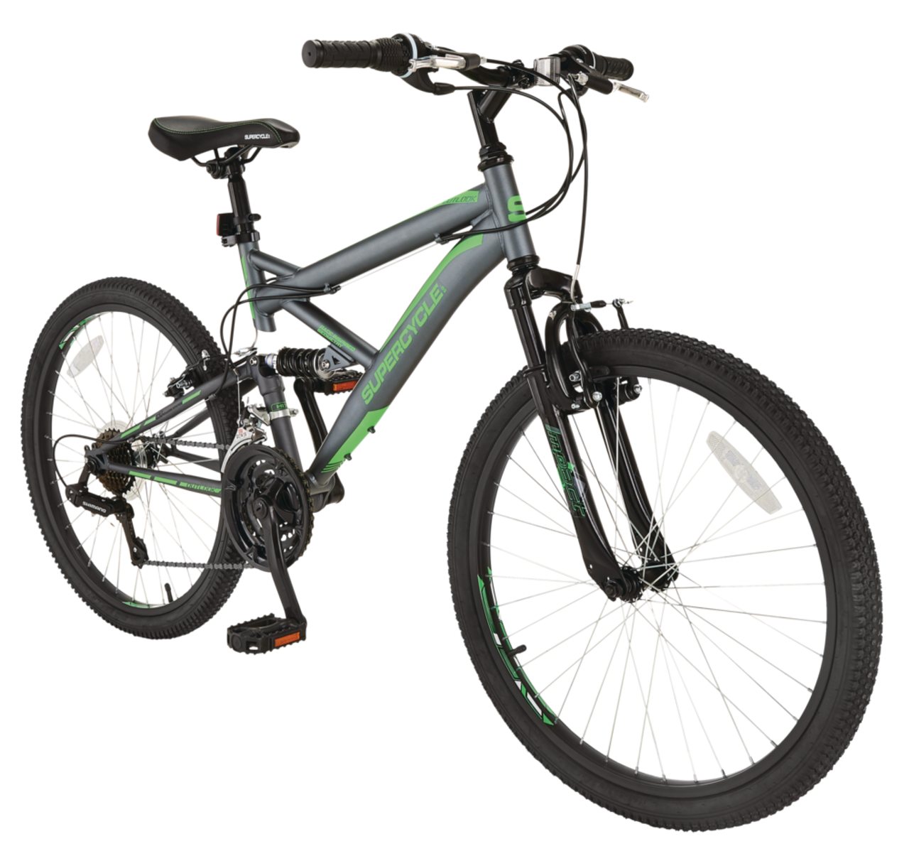 Vélo de montagne Supercycle Vice double suspension pour jeunes, 24 po