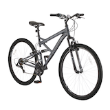 Vélo de montagne Supercycle Outlook, double suspension, roue de 29 po, gris/noir Front_Three_Fourths_Angled_Right