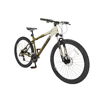 Vélo de montagne semi-rigide Raleigh Ridge, roue de 27,5 po, vert/sable Front_Angled_Right