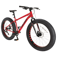 Raleigh Rogue Hardtail Mountain Fat Tire Bike, 26-in Wheel, Red