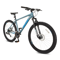 Vélo de montagne semi-rigide Raleigh Summit, roue de 27,5 po, bleu Front_Three_Fourths_Angled_Right