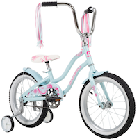 Vélo Supercycle Misfit, enfants, roue de 16 po, bleu clair/blanc Front_Three_Fourths_Angled_Right