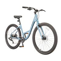 Vélo de ville Raleigh Delta, roue de 27,5 po, bleu sarcelle Front_Three_Fourths_Angled_Right