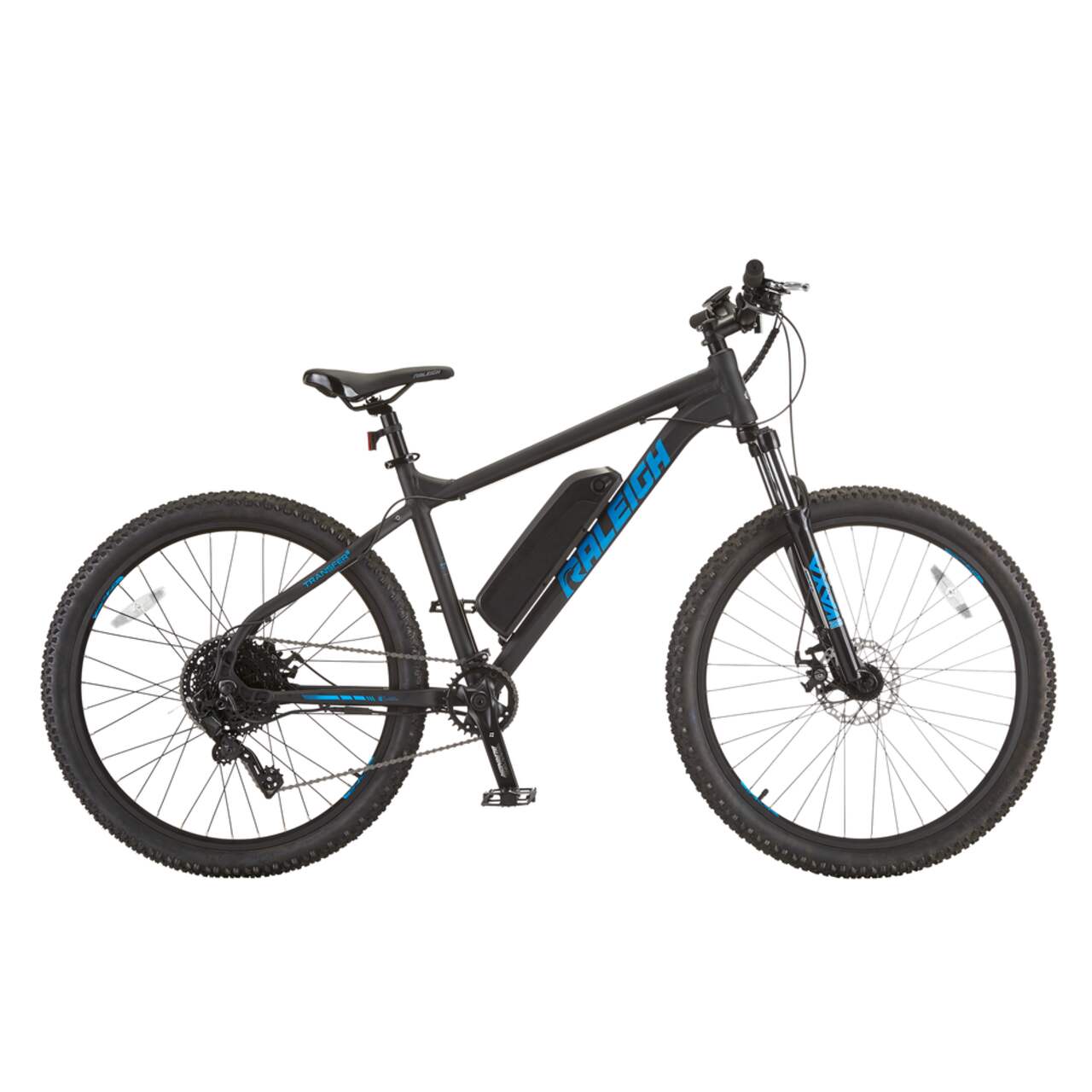 Raleigh Ascend Hardtail Mountain Electric Bike 27.5 in Black