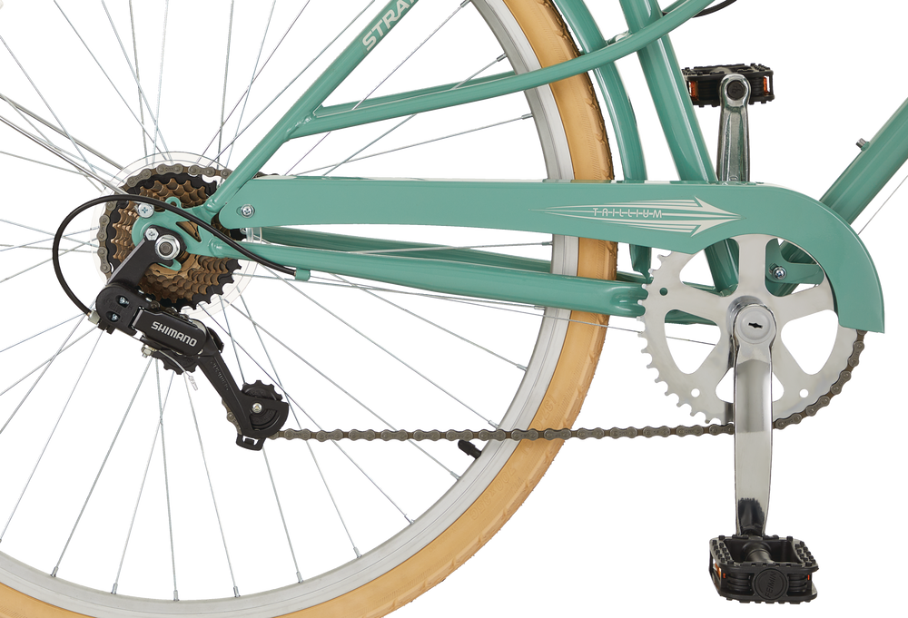 Stratus Trillium Adult Bike, 700C, 7Speed, Cruiser Bike, Green