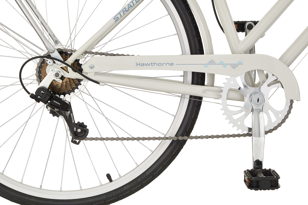 Stratus Hawthorne Adult Bike, 700C, 7Speed, Alloy Vbrakes, Grey