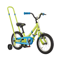 Raleigh Leap Kids' Bike for Kids/Toddlers, 14-in Wheel, Pink/Yellow Front_Three_Fourths_Angled_Right