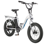 iZip Juice Electric Bike, 20-in, Grey Front_Three_Fourths_Angled_Right