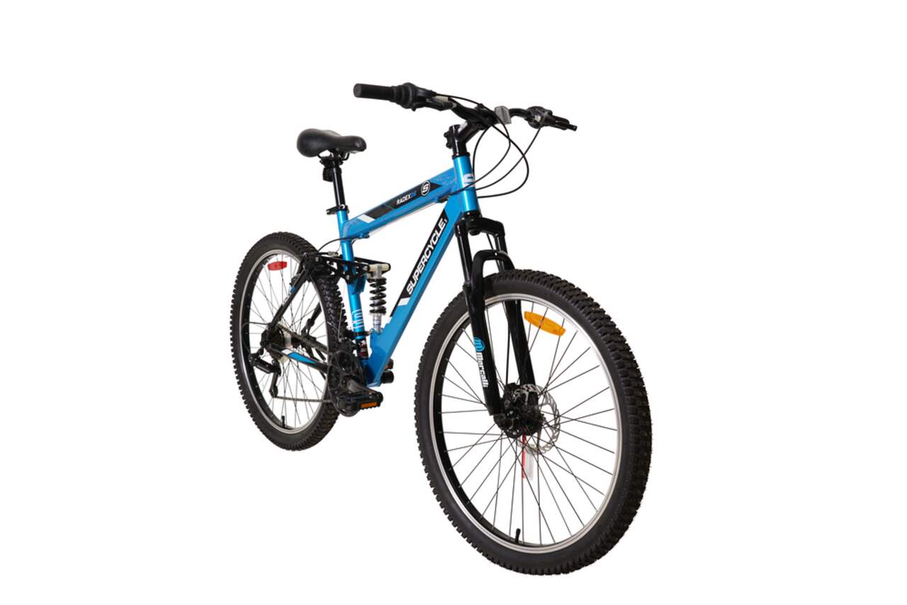 Supercycle Radex Adult Bike, 21-Speed, 26-in, Alloy DS frame, Blue