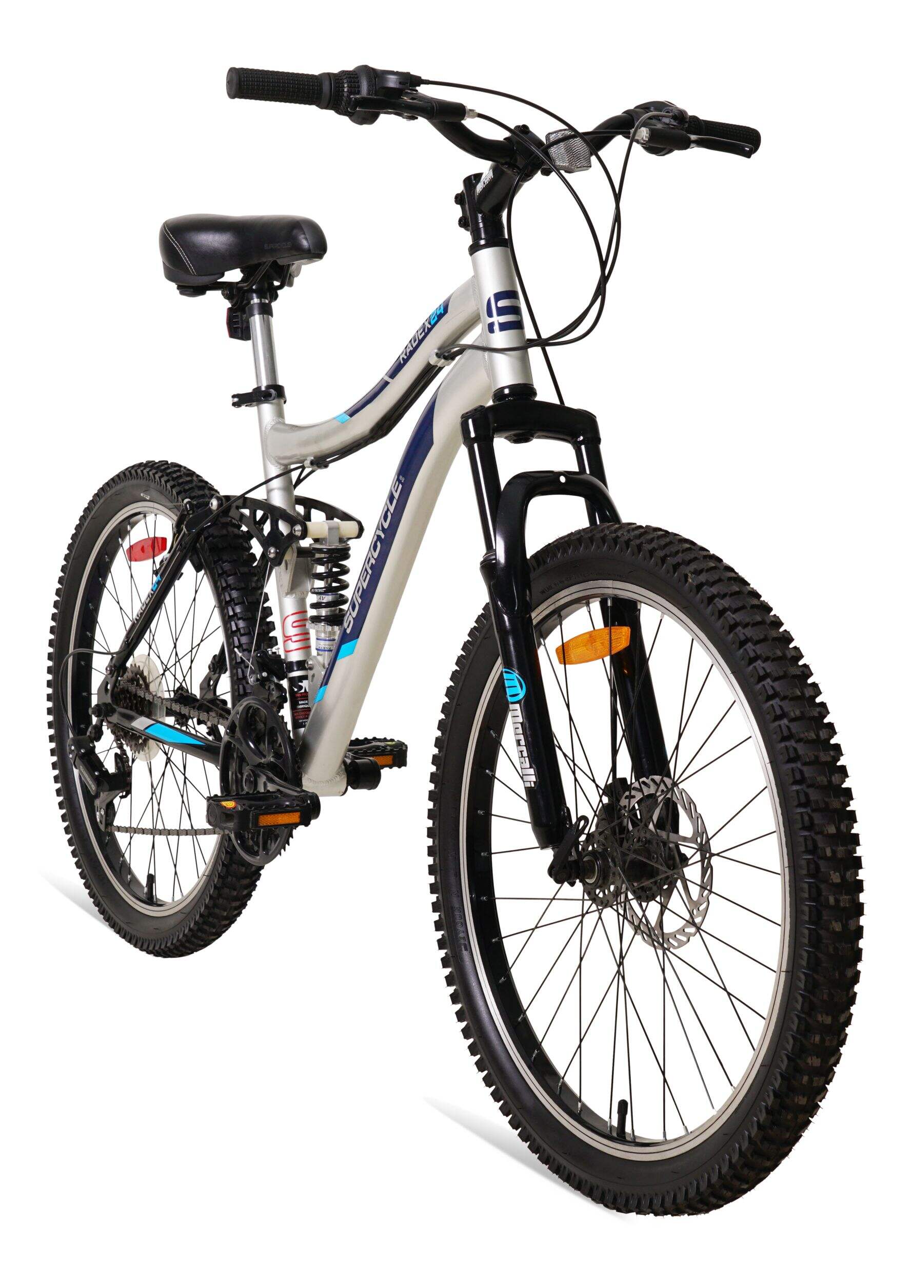 Supercycle Radex Adult Bike, 21Speed, 24in, Adult/Youth Bike, Black