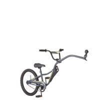 Supercycle Ride-A-Long Bike Trailer/ Co-Pilot Bike Trailer, 20-in Wheels, Kids, Grey