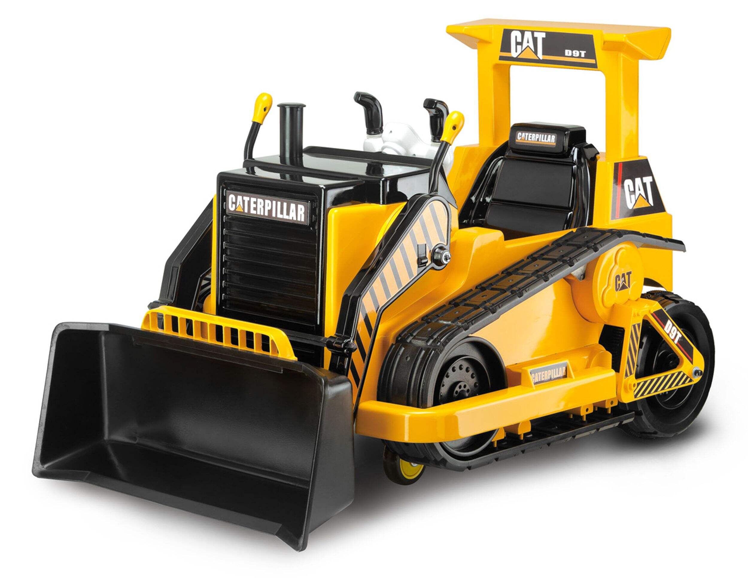 KidTrax 12V CAT D9 Bulldozer Ride On Front_Angled_Left