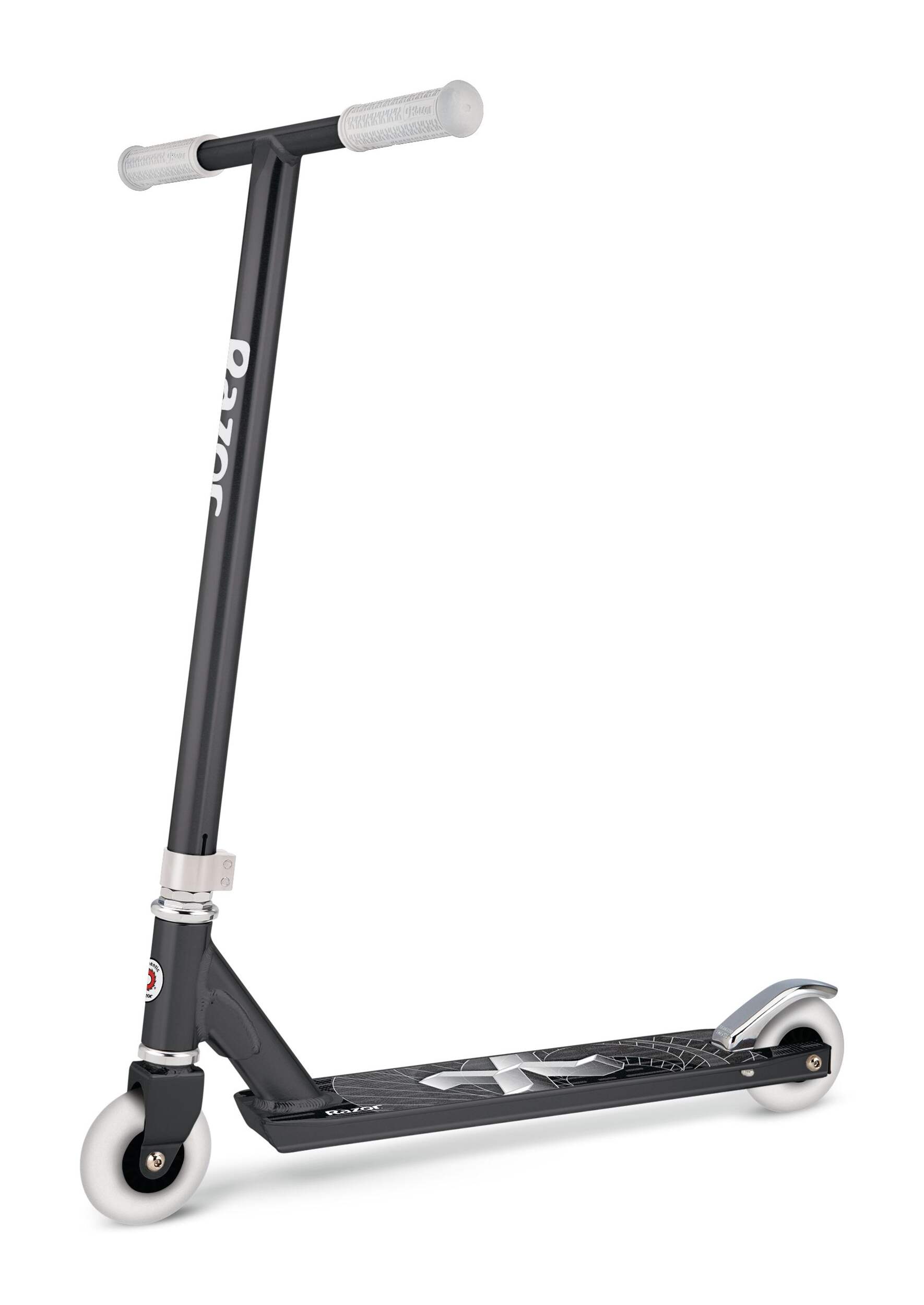 Trottinette en aluminium Razor Pro X Stunt, adolescents (13-18 ans), gris Front_Three_Fourths_Angled_Left