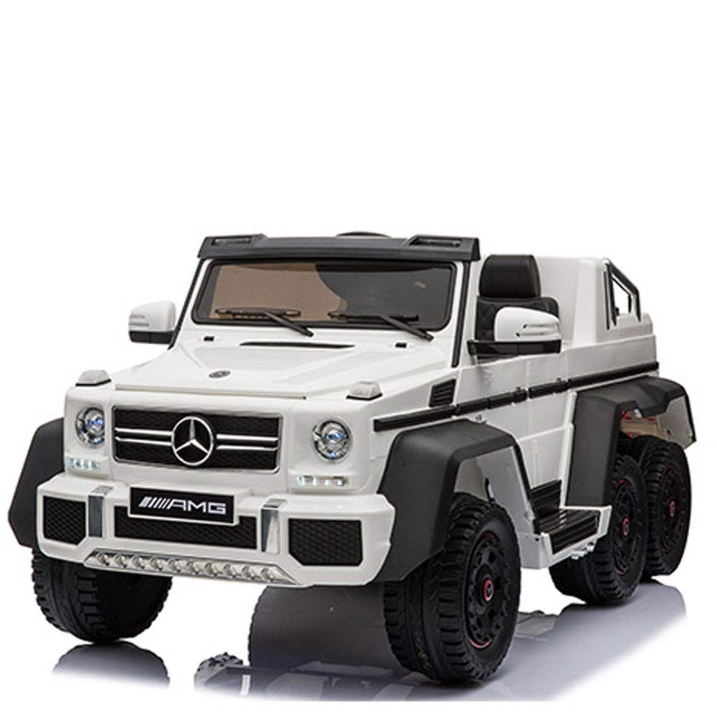 12V Mercedes-Benz G63 6x6 AMG Kids' Ride-On Car Front_Three_Fourths_Angled_Left