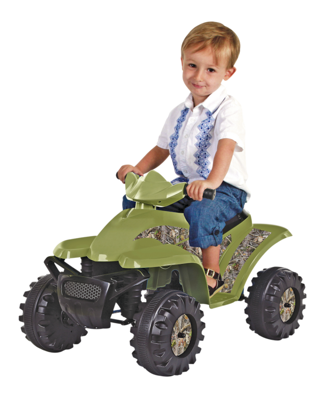 Rollplay 6v Electric Mini Ride-on Quad Bike  Atv, 3.2km H, Kids, Green 