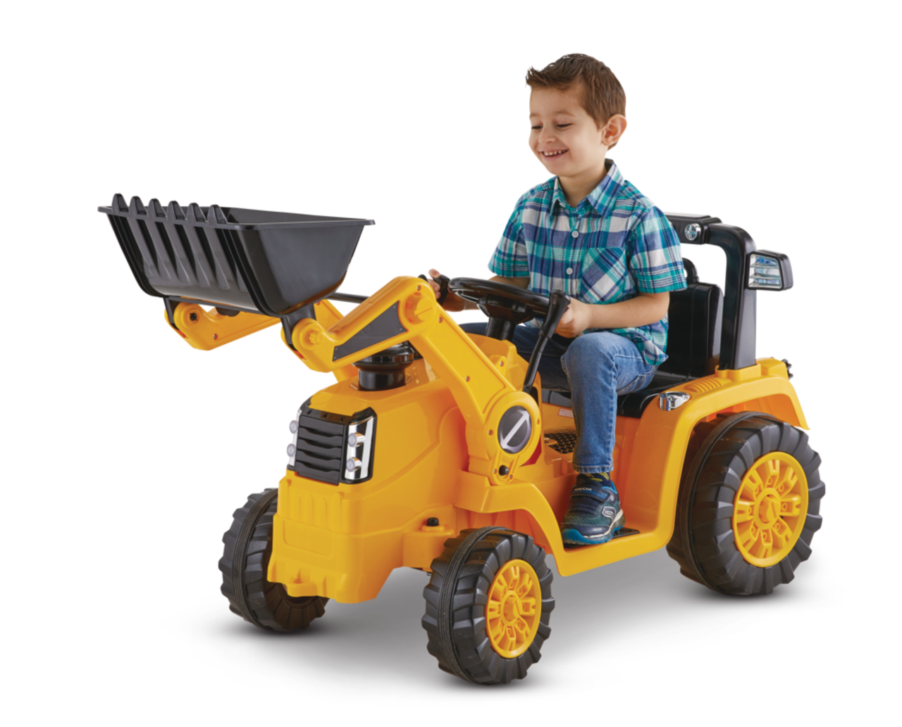 CAT 6V Electric Mini Ride On Tractor 4km h Kids Yellow Ages 3 Canadian Tire