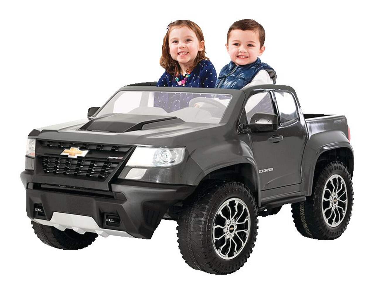 Mini voiture jouet porteur électrique Rollplay Chevrolet Colorado 12V, 8  km/h, enfants, gris