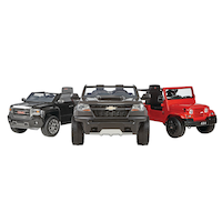 Rollplay GMC Sierra 6V Electric Mini Ride-On Toy Car, 4km/h, Kids, Black Composite_or_Mixed