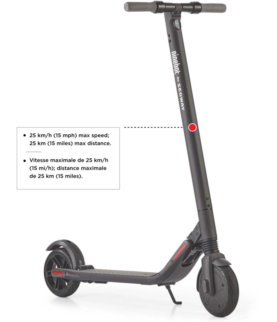 Segway Ninebot ES2 Collapsible/Foldable Electric Kick Scooter 