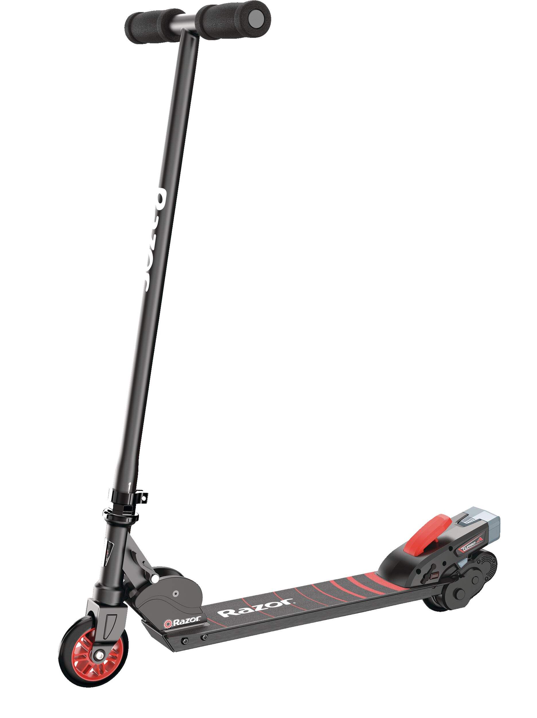 Razor Turbo A Electric Scooter, 16km/h, Kids, Black Front_Angled_Left