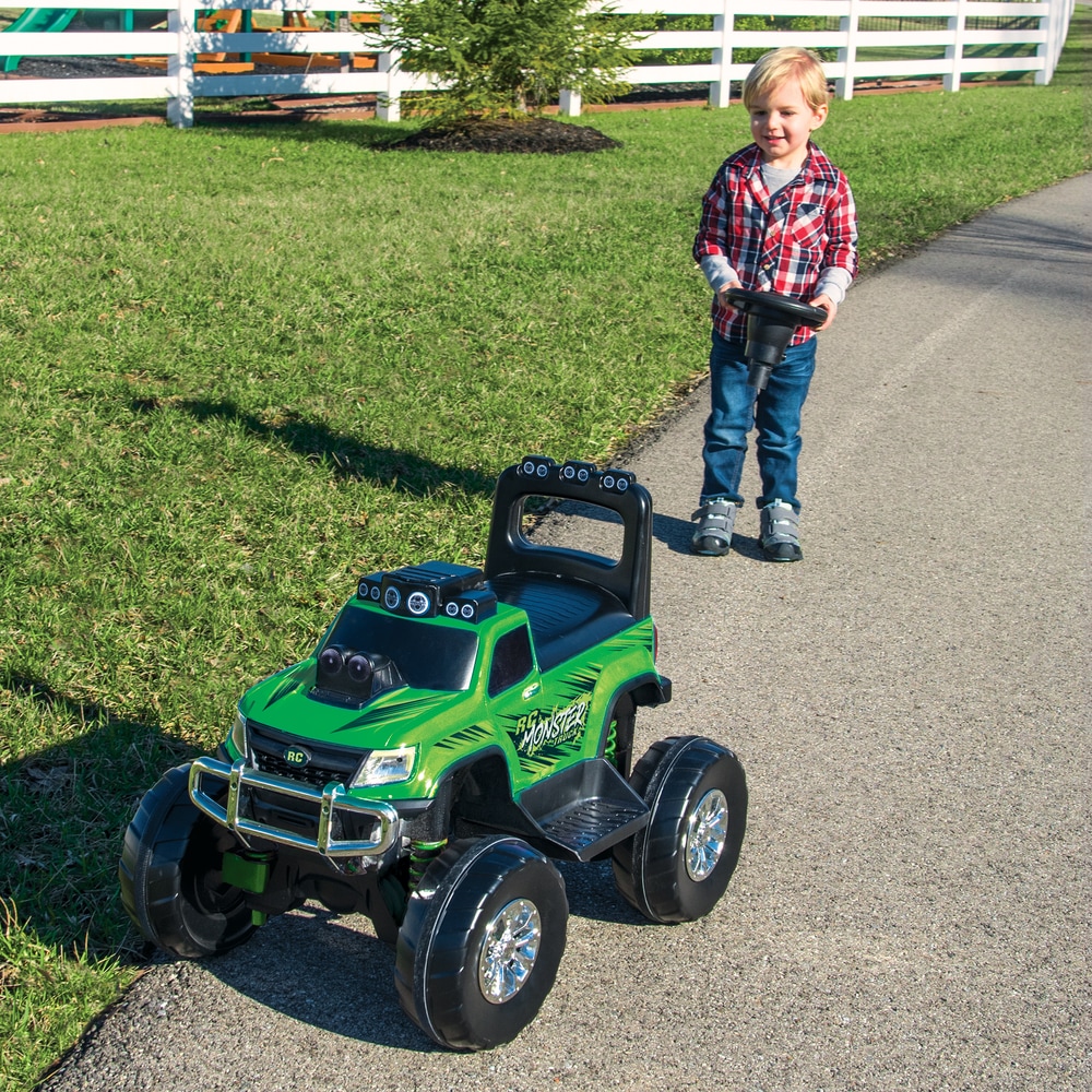 huffy rc monster truck ride on