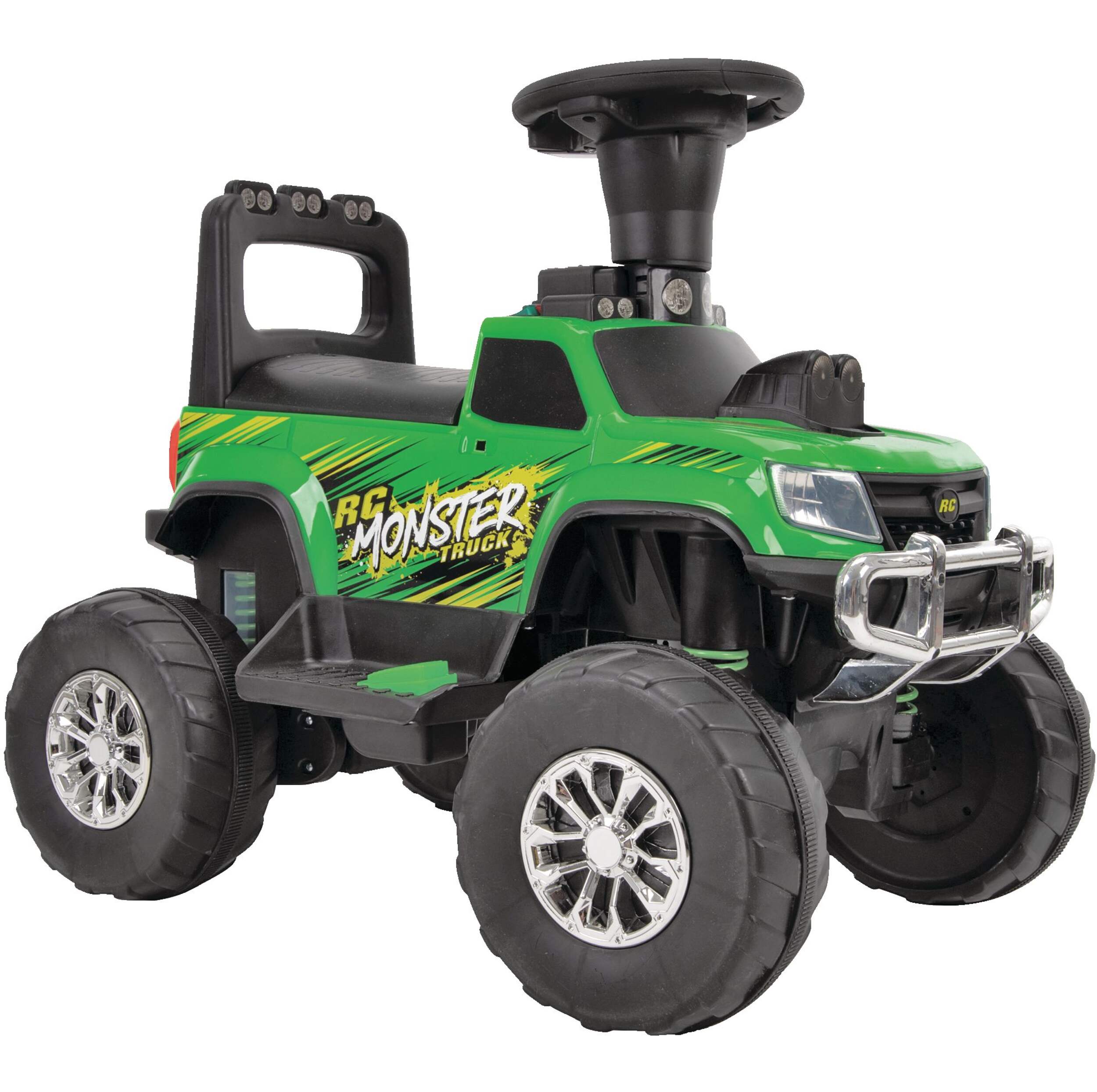 Huffy R/C 12V Electric Mini Ride-On Moster Truck, 8km/h, Kids, Green ...