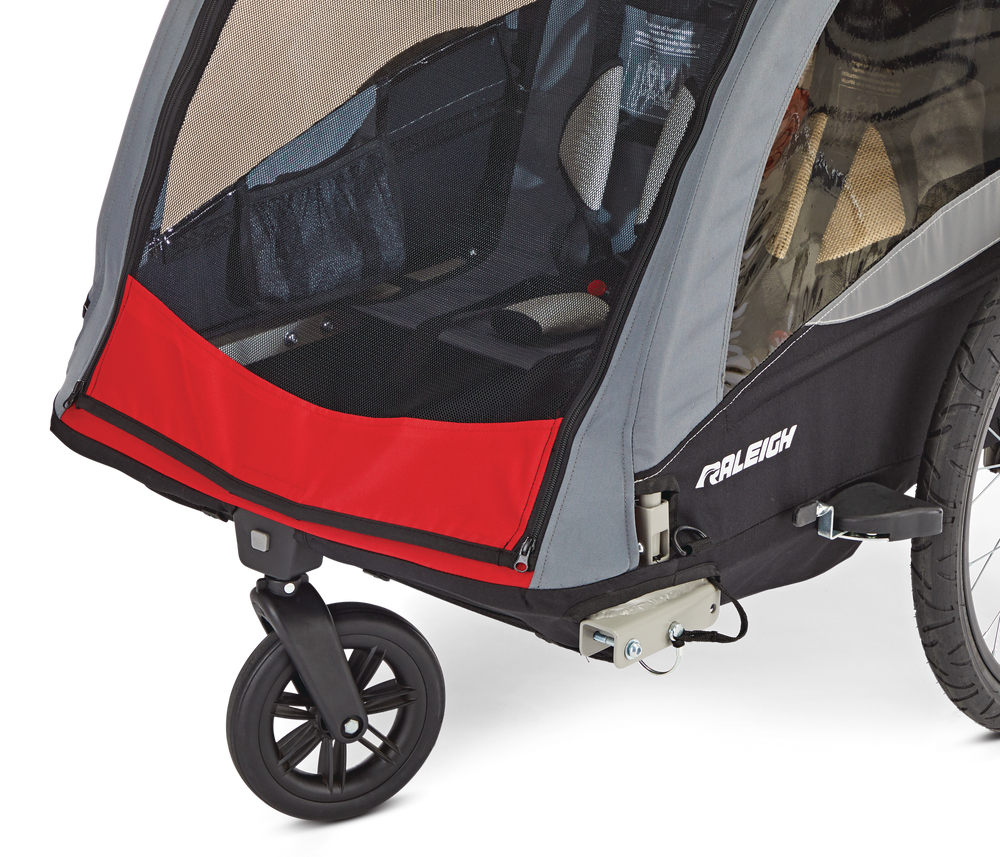 Raleigh Roam Bike Trailer, 2Seats, Toddlers & Kids, Red Canadian Tire