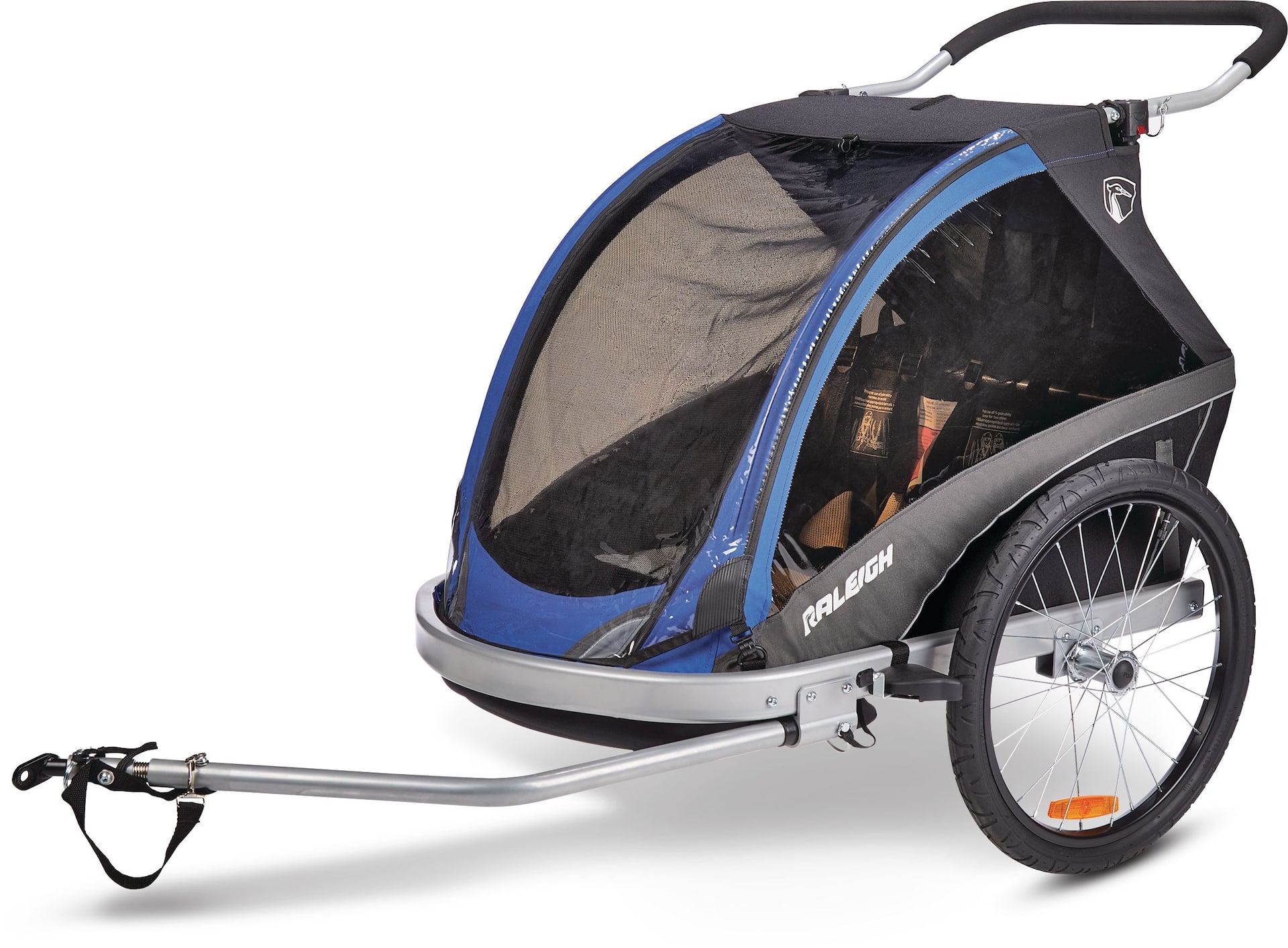 Raleigh Tempo Deluxe Bike Trailer & Jogger, Toddlers & Kids, Blue