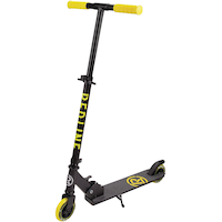 Redline Corporal Adjustable Kick Scooter, 4-in Wheels, All Ages, Black Front_Three_Fourths_Angled_Left